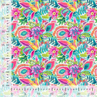 Baumwolle Elastikjersey -Blooming Summer- Digitalprint Designed by Stenzo