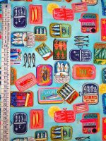 Baumwolljersey -Sardinas Blu- Digitalprint Designed by Stenzo