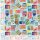 Baumwolljersey -Sardinas Blu- Digitalprint Designed by Stenzo
