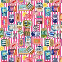 Baumwolljersey -Sardinas Rosa- Digitalprint Designed by...