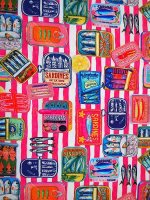 Baumwolljersey -Sardinas Rosa- Digitalprint Designed by Stenzo