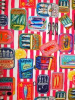 Baumwolljersey -Sardinas Rosa- Digitalprint Designed by Stenzo