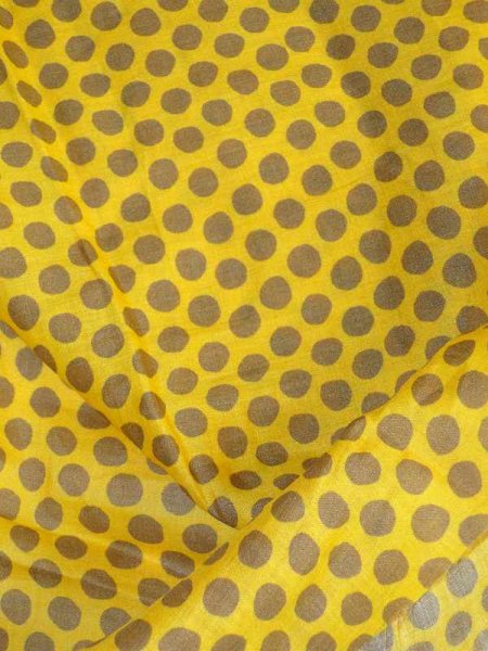 Feinleinen Print -Giallo Puntini- Puro Lino Print aus Italien