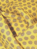 Feinleinen Print -Giallo Puntini- Puro Lino Print aus Italien