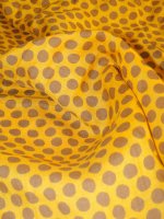 Feinleinen Print -Giallo Puntini- Puro Lino Print aus Italien