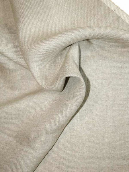 Reinleinen -Lino Natura- italienischer Leinentwill in Naturbeige