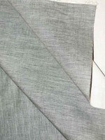Baumwollbatist Doubleface -Grigio Nuvola- Naturweiß-Graumelange