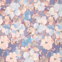 French Flowers - Viskose-Stretchsatin -French Flowers-...