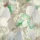 Viskose-Stretchsatin -French Flowers Peridot- floraler Aquarellprint in Peridotgrün