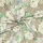 Viskose-Stretchsatin -French Flowers Peridot- floraler Aquarellprint in Peridotgrün