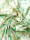 Viskose-Stretchsatin -French Flowers Peridot- floraler Aquarellprint in Peridotgrün