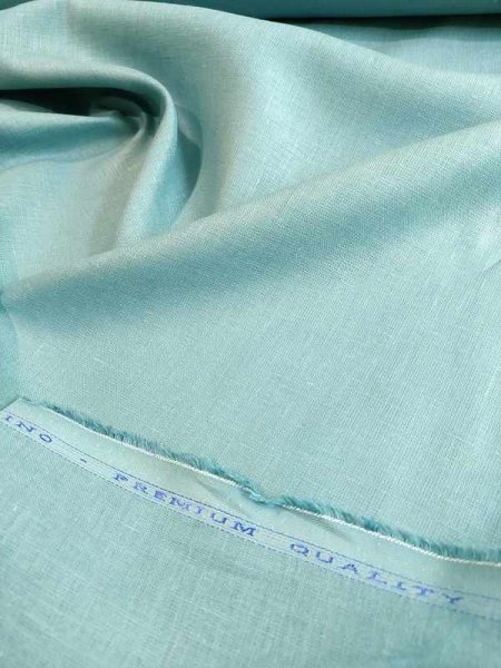 Feinleinen -Turchese Polvere- Puro Lino aus Italien