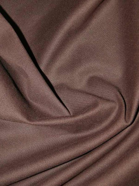 Baumwoll-Stretchtwill -Cioccolato Scuro- italienischer Feinköper Schokoladenbraun