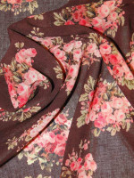 Schurwoll-Seidenmusselin -Rose Antiche-  aus Italien