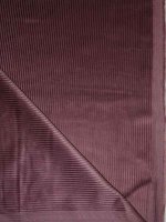 Samtcord -Mahagony-Aubergine- samtig weicher Baumwollcord aus Italien