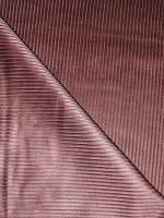 Samtcord -Mahagony-Aubergine- samtig weicher Baumwollcord aus Italien