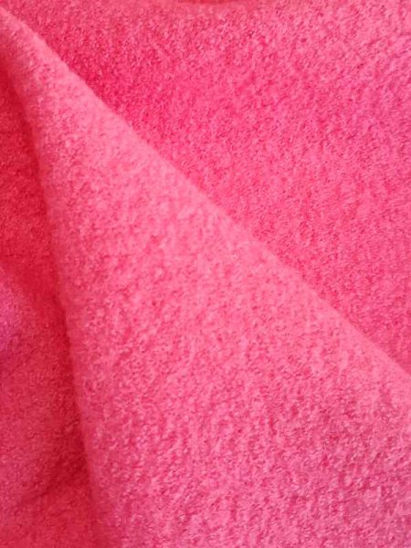 Walkstoff -Rosenpink- Strickwalk reine Schurwolle