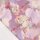 Viskose-Stretchsatin -French Flowers Lilac Rosé- Aquarellprint
