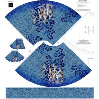 Baumwolljersey Rockpanel "Delfter Bleu" DIY...