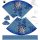 Baumwolljersey Rockpanel "Delfter Bleu" DIY Schnittmuster 150x150