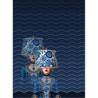 Jersey-Kleiderpanel „Blue Masquerade“-...
