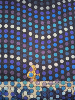 Jersey-Kleiderpanel „Blue Masquerade“- 2-Meter-Panel in Nachtblau