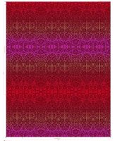 Baumwolljersey "Twilight Red Ornaments " Singlejersey 75cm-rapportweise