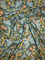 Liberty Fabrics MAY EMBROIDERY Petrol Tana Lawn®