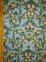 Liberty Fabrics MAY EMBROIDERY Petrol Tana Lawn®