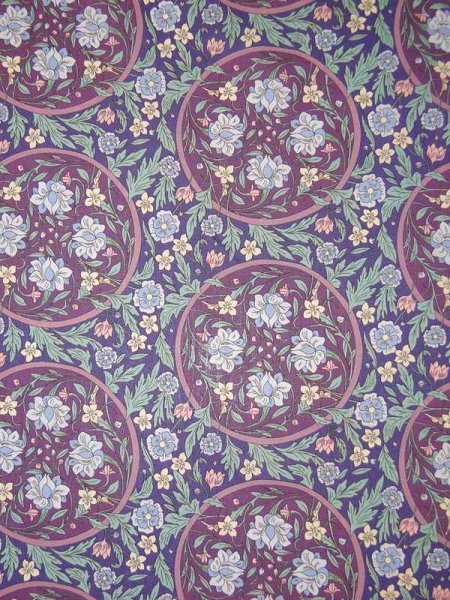 Liberty Fabrics MEDALLION FLORAL Petrol Tana Lawn®