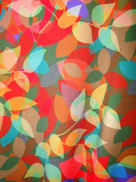 Baumwolljersey „Blätterspiel“ – Herbstbunt  Singlejersey