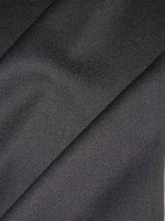 Schurwolle Gabardine "Nero" Wollgabardine Italien