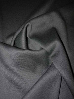 Schurwolle Gabardine "Nero" Wollgabardine Italien