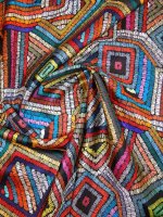 Seidentwill „Punto Grafico“  Multicolore - Seidenprint Italien