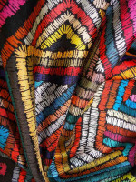 Seidentwill „Punto Grafico“  Multicolore - Seidenprint Italien