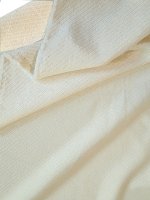 Schurwoll-Twill „Winterweiß“ - Designerstoff Italien Schurwolle-Viskose