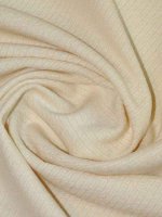 Schurwoll-Twill „Winterweiß“ - Designerstoff Italien
