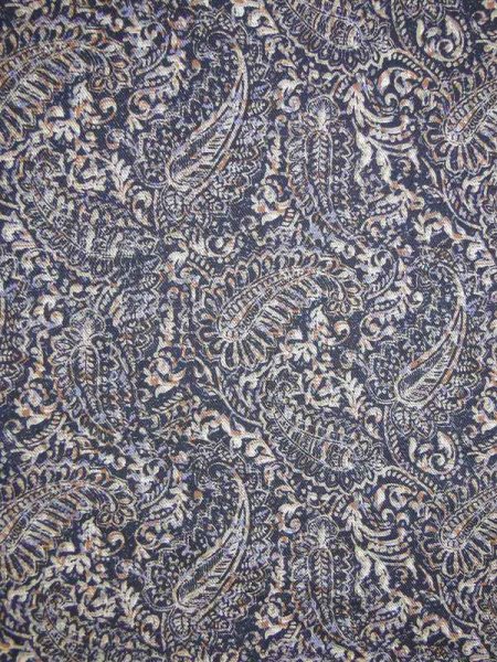Baumwollflanell „Flanell-Paisley“ – Dunkelblau