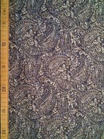 Baumwollflanell „Flanell-Paisley“ – Dunkelblau