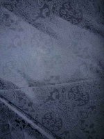 Viskosefutter „Schattenpaisley“ – Dunkelblau Futterstoff mit Printmuster
