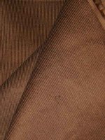 Italienischer Designer-Feincord „Nougat“ – Braun Baumwollcord
