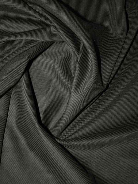 Italienischer Designer-Feincord „Notte – Schwarz Baumwollcord