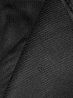 Italienischer Designer-Feincord „Notte – Schwarz Baumwollcord