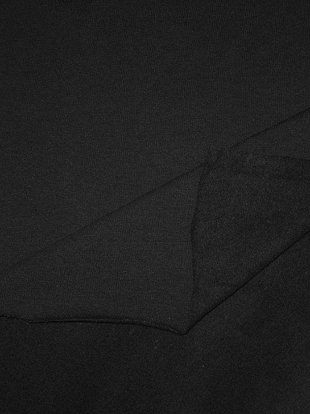 Sweat Jersey Schwarz Baumwollsweat weich geraut French Terry