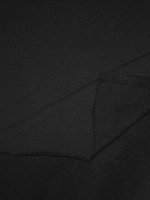 Sweat Jersey Schwarz Baumwollsweat weich geraut French Terry