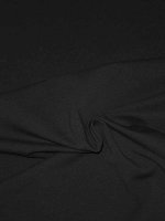 Sweat Jersey Schwarz Baumwollsweat weich geraut French Terry