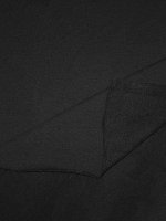 Sweat Jersey Schwarz Baumwollsweat weich geraut French Terry