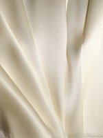 Seidensatin Off-White Elastik Satin Seide elfenbein