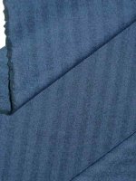 Wollflanell Fischgratstreifen Blau Schurwolle Flanell...