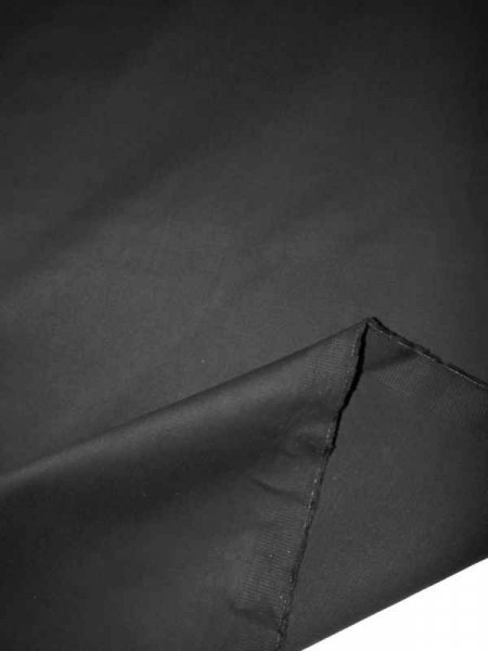Charcoal Black Soft Sanded Baumwoll Stretch Köper superweich